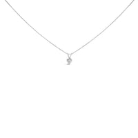 14K White Gold 3-Prong Set Heart Shaped Solitaire Lab Grown Diamond 18