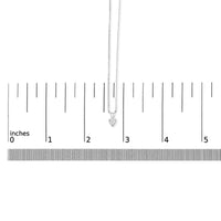 14K White Gold 3-Prong Set Heart Shaped Solitaire Lab Grown Diamond 18