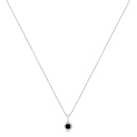 .925 Sterling Silver Treated Color Diamond Solitaire 18