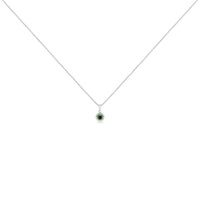 .925 Sterling Silver Treated Color Diamond Solitaire 18