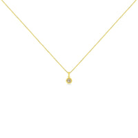 14K Yellow Gold Plated .925 Sterling Silver Brilliant Round Cut Diamond Solitaire Milgrain 18