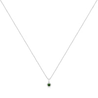 .925 Sterling Silver Treated Color Diamond Solitaire 18