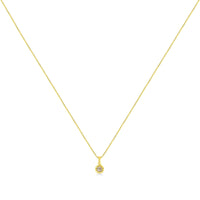 14K Yellow Gold Plated .925 Sterling Silver Brilliant Round Cut Diamond Solitaire Milgrain 18