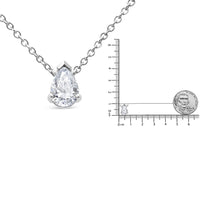 AGS Certified 14K White Gold 1/2 Cttw Diamond Pear 18