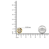 14K Yellow Gold 1 3/8 Cttw Bezel Set Round Champagne Diamond Solitaire 18