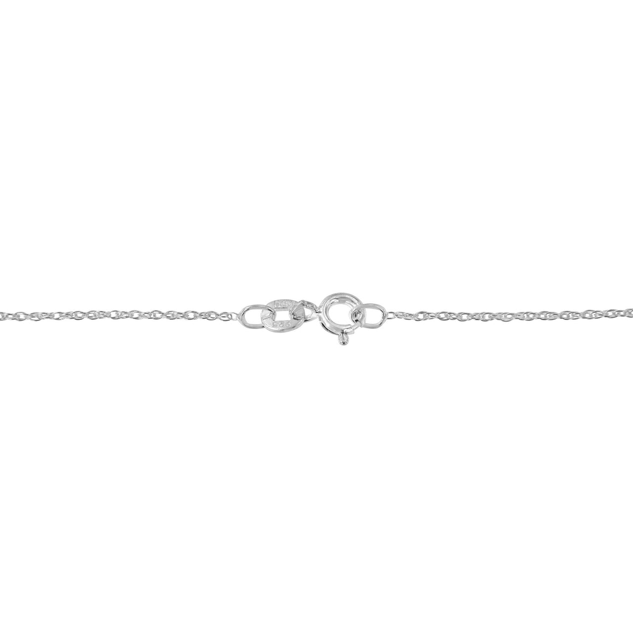 .925 Sterling Silver 3/8 Cttw Round-Cut Diamond Cross 18" Pendant Necklace (I-J Color, I2-I3 Clarity)