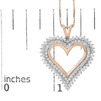 .925 Sterling Silver Diamond Heart 18