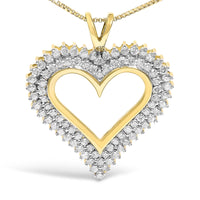 .925 Sterling Silver Diamond Heart 18