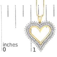 .925 Sterling Silver Diamond Heart 18
