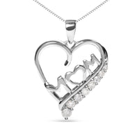 .925 Sterling Silver 1/4 Cttw Diamond  