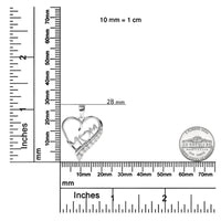 .925 Sterling Silver 1/4 Cttw Diamond  