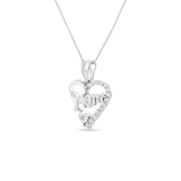 .925 Sterling Silver 1/4 Cttw Round Diamond 
