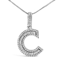 .925 Sterling Silver 4/5 Cttw Round Lab-Grown Diamond 