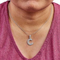 .925 Sterling Silver 4/5 Cttw Round Lab-Grown Diamond 