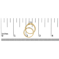14K Yellow Gold Plated Sterling Silver 1/2 Cttw Princess Square Diamond Bridal Set