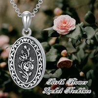 925 Sterling Silver Photo Locket Necklace