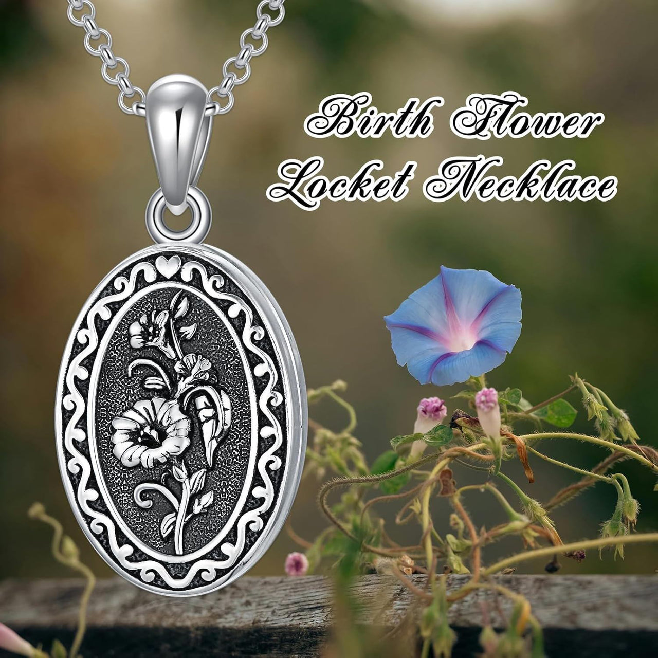 925 Sterling Silver Photo Locket Necklace