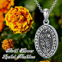925 Sterling Silver Photo Locket Necklace