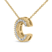 Yellow Gold Vermeil Diamond Accent 