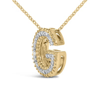 Yellow Gold Vermeil Diamond Accent 