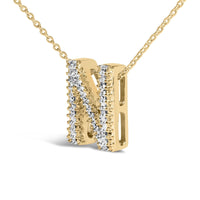 Yellow Gold Vermeil Diamond Accent 