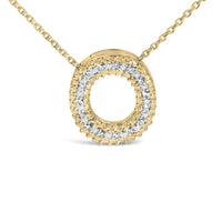 Yellow Gold Vermeil Diamond Accent 