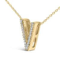 Yellow Gold Vermeil Diamond Accent 