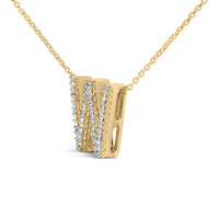 Yellow Gold Vermeil Diamond Accent 