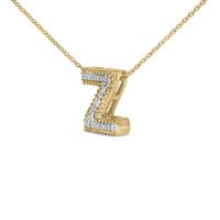 Yellow Gold Vermeil Diamond Accent 