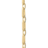 Gold Vermeil .925 Sterling Silver 1/4 Cttw Diamond Bold Octagonal Link Necklace