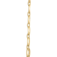 Gold Vermeil 1/4 Cttw Diamond Bold Oval Link Necklace