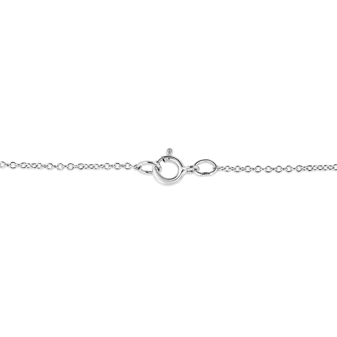 .925 Sterling Silver Diamond Accent Sunburst Milgrain 18" Pendant Necklace (I-J Color, I1-I2 Clarity)
