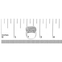 Sterling Silver 1.0 Cttw Diamond Celtic Knot Cocktail Ring