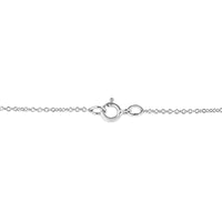 .925 Sterling Silver Prong-Set Diamond Accent Floral Cross 18