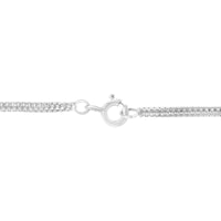 .925 Sterling Silver 1/2 cttw Prong Set Round Diamond Graduated Cluster 18