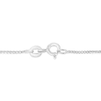 .925 Sterling Silver 1/4 Cttw Diamond Open Quatrefoil Flower Floating Station 18