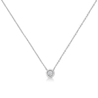 10K White Gold 1/10 Cttw Miracle Set Round-Cut Diamond 18
