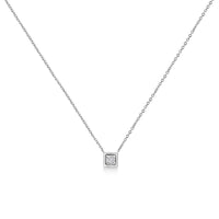 10K White Gold 1/10 Cttw Miracle Set Round-Cut Diamond 18