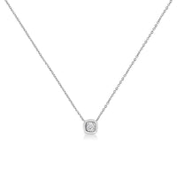 10K White Gold 1/10 Cttw Miracle Set Round-Cut Diamond 18
