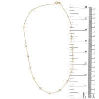 10K Gold Diamond Station Necklace (1 cttw, J-K Color, I1-I2 Clarity)
