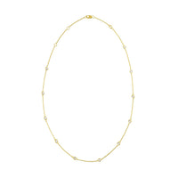14K Gold Diamond Station Necklace (1 1/10 cttw, H-I Color, VS2-SI1 Clarity)