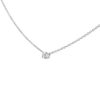 14K White Gold Lab Grown Oval Solitaire Diamond East West 18
