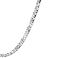 .925 Sterling Silver 3.0 Cttw Lab-Grown Diamond Tennis Necklace (F-G Color, VS2-SI1 Clarity) - 18