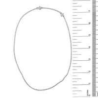 .925 Sterling Silver 3.0 Cttw Lab-Grown Diamond Tennis Necklace (F-G Color, VS2-SI1 Clarity) - 18
