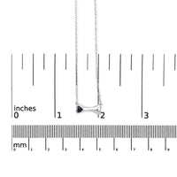 .925 Sterling Silver Treated Blue Diamond Accent Dog Bone Charm 18