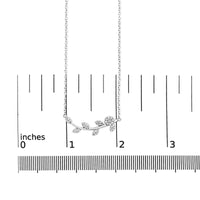 .925 Sterling Silver 1/5 Cttw Diamond Leaf and Branch Pendant Necklace (H-I Color, SI1-SI2 Clarity) -18
