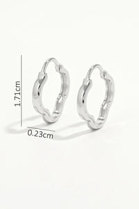 925 Sterling Silver Inlaid Zircon Earrings - Coolpeacock