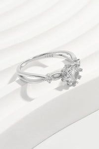 925 Sterling Silver Inlaid Zircon Ring - Coolpeacock