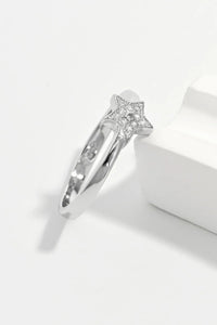 925 Sterling Silver Inland Zircon Star Ring - Coolpeacock