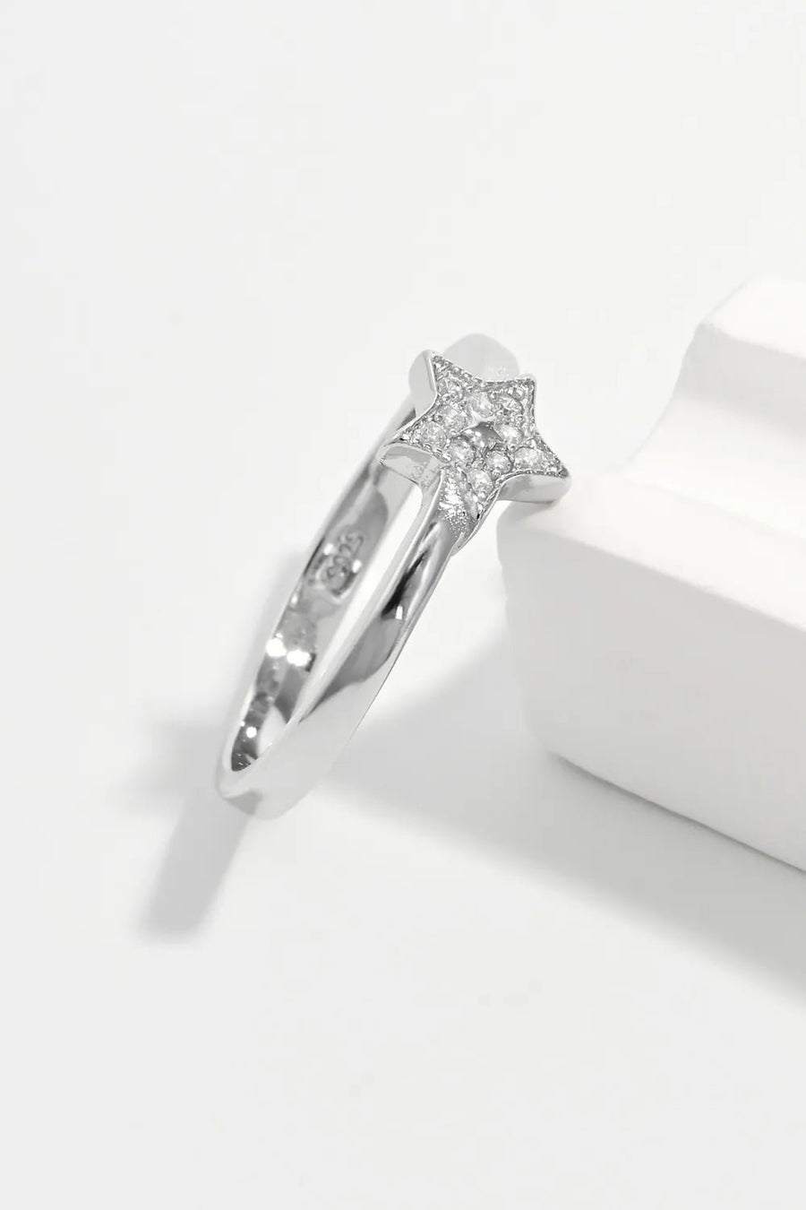 925 Sterling Silver Inland Zircon Star Ring - Coolpeacock
